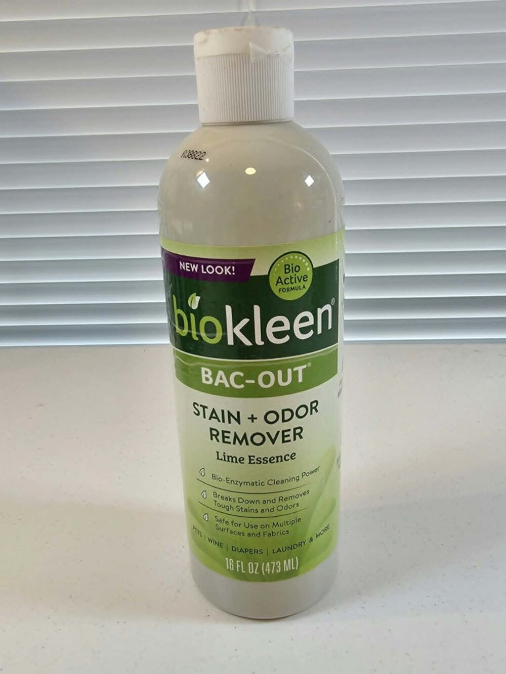 BIOKLEEN BAC OUT STAIN ODOR REMOVER LIME ESSENCE 16 FL. OZ. NEW